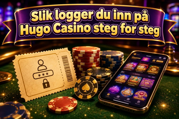 Slik logger du inn på Hugo Casino steg for steg