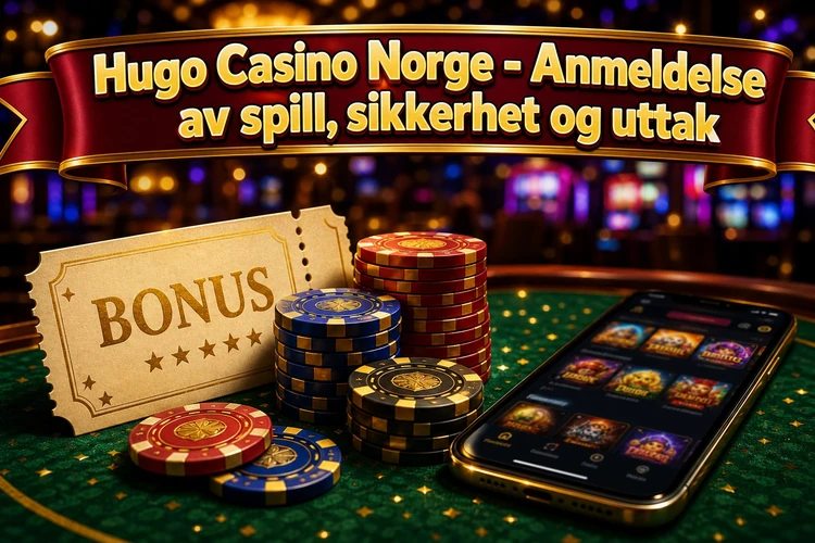Hugo Casino Norge - Anmeldelse av spill, sikkerhet og uttak
